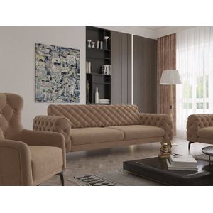 Möbeldreams Chesterfield-Sofa Sofa-Set Arizona Chesterfield Schlaffunktion 3-2-1 .3-3-1 .3-1 .2-1, Schlaffunktion