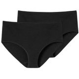 Schiesser Midislip 2er Pack 95/5 Organic Cotton (Spar-Set, 2-St) Midi Slip - Baumwolle - Besonders flache Nähte und supersofter Bund