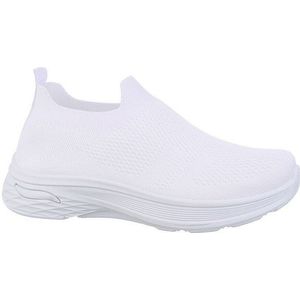 Ital-Design Damen Low-Top Freizeit Sneaker (86594174) Flach Sneakers Low in Weiß