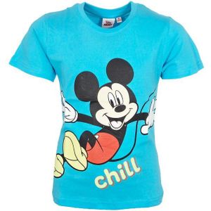Disney Print-Shirt Disney Mickey Maus Kinder Jungen kurzarm T-Shirt Shirt 100% Baumwolle, Gr. 98 bis 128