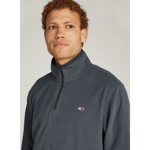 Tommy Jeans Fleecepullover TJM REG S FLAG POLAR 1/4 ZIP mit Stehkragen