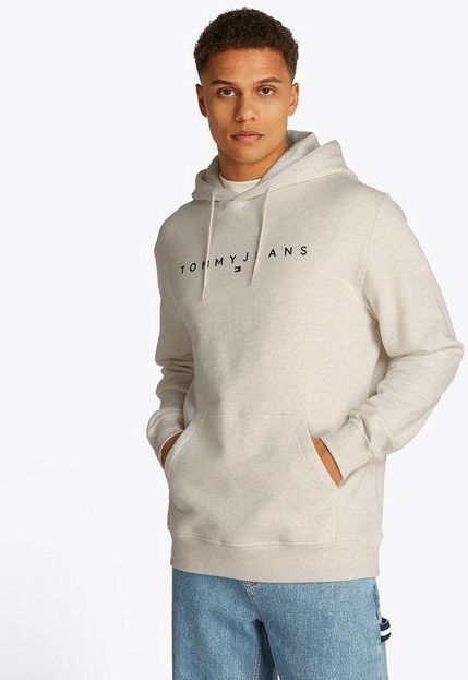 Tommy Jeans Hoodie TJM REG LINEAR LOGO HOODIE EXT mit Logo-Stickerei