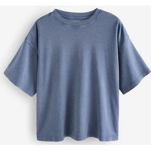 Next T-Shirt Kastiges Relaxed Fit Oversized-T-Shirt, Baumwolle (1-tlg)