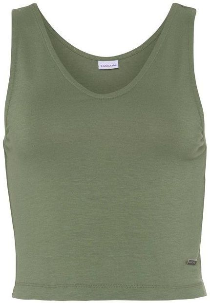 LASCANA Tanktop modisch kurzer Schnitt