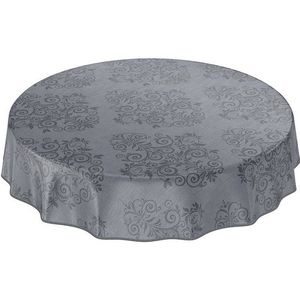 ANRO Tischdecke limited Wachstuchtischdecke Gartentischdecke Wachstischdecke (1-tlg), Geprägt Rund 100cm wasserabweisend mit Saum