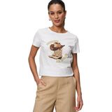 Zero Kurzarmshirt zero Shirt mit Cowboy-Print (1-tlg) Plain/ohne Details