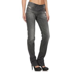 Diesel Straight-Jeans Diesel Straitzee 0815B Damen Jeans Hose Regular Slim Straight
