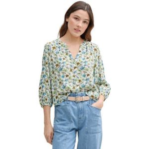 TOM TAILOR Denim Klassische Bluse mit All-Over Print