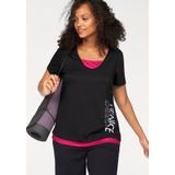 Venice Beach Funktionsshirt figurbetonende Passform, V-Ausschnitt, schnelltrocknend