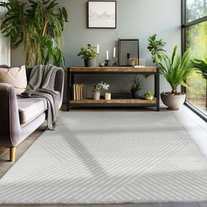 SIMPEX24 Designteppich Skandinavisches Boho Muster, Läufer, Höhe: 12 mm, Teppich Wohnzimmer Boho Design Skandinavische Stil Natur Optik