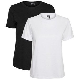 Vero Moda T-Shirt (2-tlg) VMPAULA S/S T-SHIRT NOOS