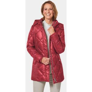 GOLDNER Steppjacke Longsteppjacke mit hübschem Innenfutter Mit Strickbündchen an den Ärmeln