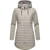 Ragwear Langjacke Sandrra Long Steppjacke aus modernem Materialmix mit Kapuze