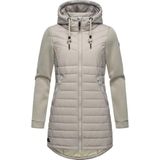 Ragwear Langjacke Sandrra Long Steppjacke aus modernem Materialmix mit Kapuze