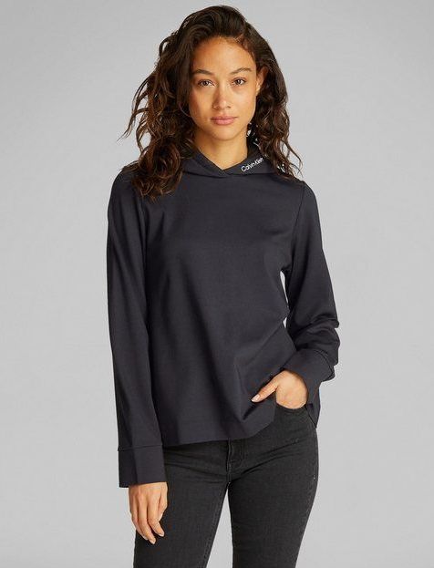 Calvin Klein Jeans Hoodie LOGO ELASTIC MILANO HOODIE mit Logodruck, breite Kapuze