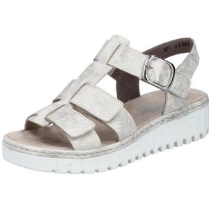 Rieker Plateausandale Riemchensandale, Sommerschuh, Sandalette mit Klettriemchen