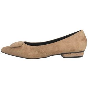 Andres Machado AM5541 Ante Beige Ballerina