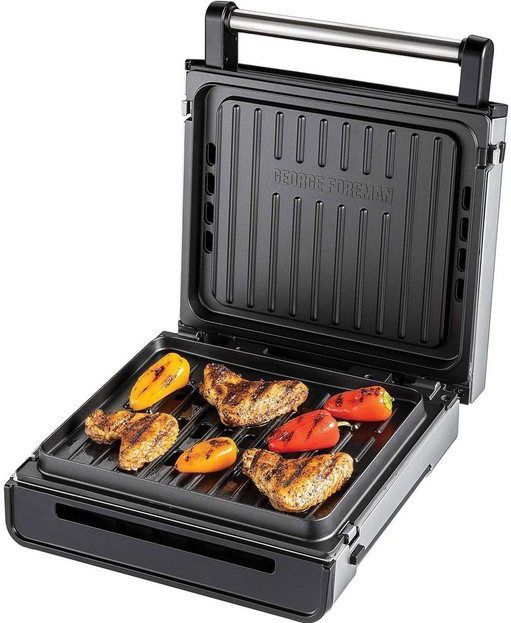 George Foreman Kontaktgrill Smokeless Kontaktgrill 1.500 Watt 28000-56 Sandwich Panini Maker, 1500 W