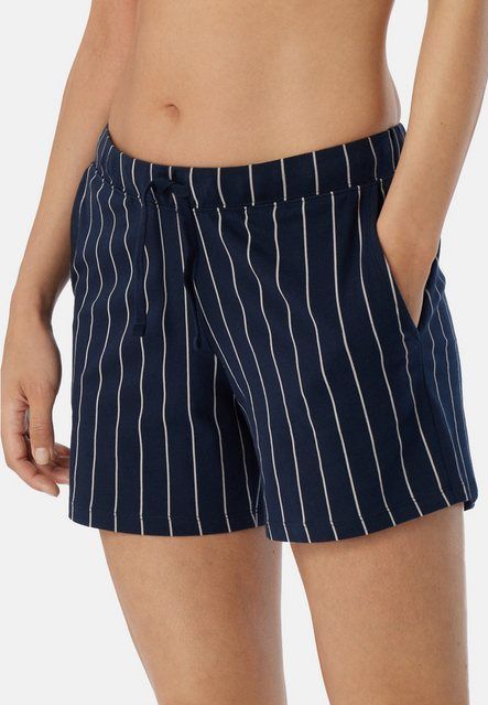 Schiesser Schlafhose Mix & Relax Organic Cotton (1-tlg) Schlafanzug Hose kurz - Baumwolle