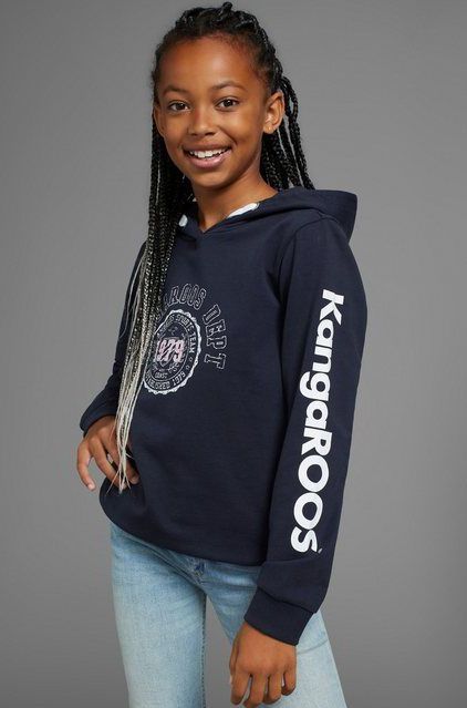 KangaROOS Kapuzensweatshirt Logo-Print, in weicher Qualität für Mädchen