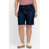 Sheego Bermudas Große Größen aus Sweat-Denim, mit offenem Saum
