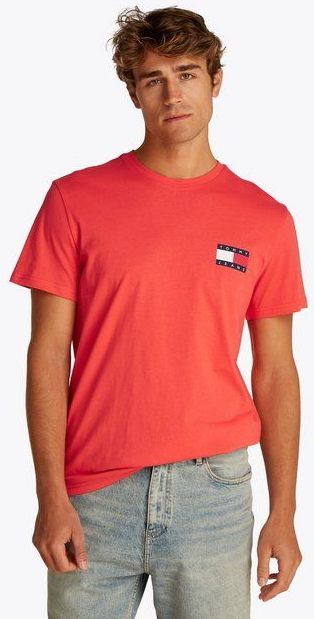 Tommy Jeans T-Shirt TJM SLIM ESSENTIAL FLAG TEE EXT Mit Rundhalsausschnitt