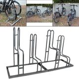 TRUTZHOLM Fahrradständer Fahrradständer für 4 Fahrräder höhenversetzt 140 x 75,5 cm Stahl (Set, 2-St), platzsparend