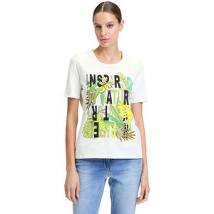 Betty Barclay Kurzarmshirt Betty Barclay Basic Shirt mit Aufdruck (1-tlg) Glitzersteine