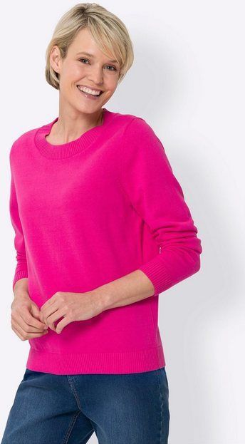 Sieh an! Strickpullover Langarm-Pullover