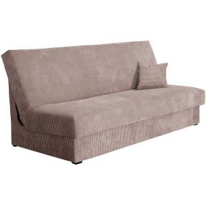 MIRJAN24 Schlafsofa Adela Mini Cord, mit Schlaffunktion und Bettkasten, Aufklappbar, Bonellfeder
