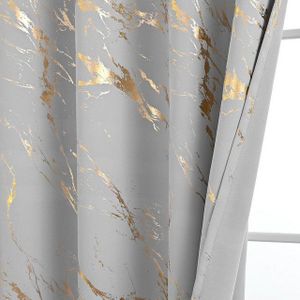 BYSURE Gardine, Ösen (2 St), blickdicht, Polyester, Gold Bronzierung Verdunkelungsvorhänge