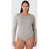 Les Lunes Langarmbody ALENA Body Bambusviskose, klassischer Schnitt, 3/4 Ärmel, Tanga Passform
