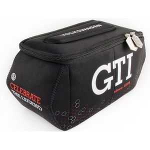 VW Collection by BRISA Kulturbeutel Volkswagen Universaltasche im Golf GTI Design, Kosmetiktasche aus Neopren, 27 x 10,5 x 14cm
