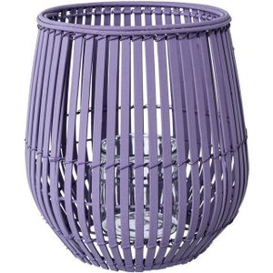 Creativ home Windlicht Kerzenhalter Bambus (1 St), Höhe ca. 25 cm