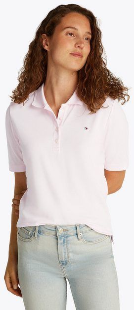 Tommy Hilfiger Poloshirt 1985 Regular Fit Pique Premium Polo mit Logo-Stickerei, mit Seitenschlitzen