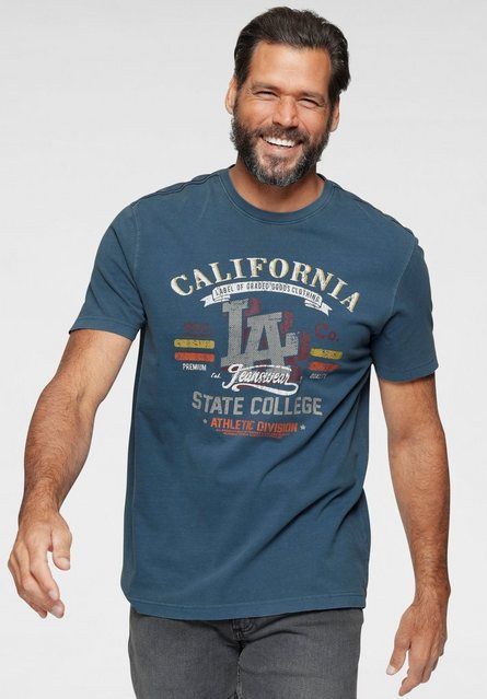 Arizona T-Shirt Kurzarm, lässige Passform, Used-Look, Rundhalsausschnitt