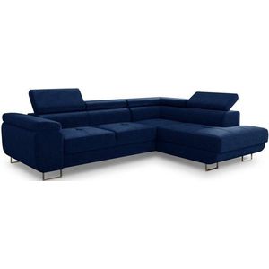 Sofnet Ecksofa Caris, mit Schlaffunktion und Bettkasten, Wohnlandschaft mit einstellbare Kopfstützen, Schlafsofa