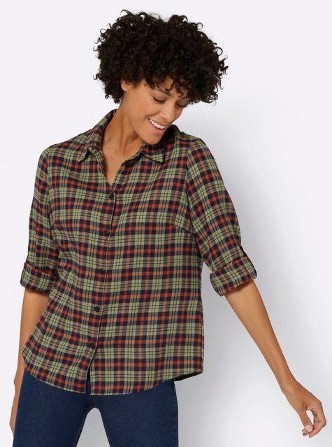 Witt Klassische Bluse Flanell-Bluse
