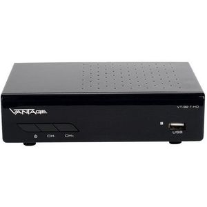 Vantage VT-92 DVB-T2 HD Receiver (1080p Full HDTV, USB, HDMI, SCART, Coaxial, 12 V)