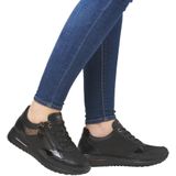 Remonte Keilsneaker, Freizeitschuh, Halbschuh, Schnürschuh mit Schaftrandpolsterung