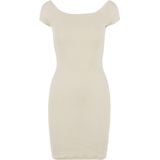 URBAN CLASSICS Shirtkleid Urban Classics Damen Ladies Off Shoulder Rib Dress (1-tlg)