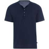 Trigema T-Shirt TRIGEMA T-Shirt mit Knopfleiste DELUXE Baumwolle (1-tlg)