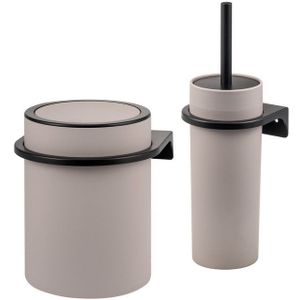 bremermann Badaccessoire-Set 2tlg. Bad-Set SAVONA Softtouch inkl. Wandhalterung