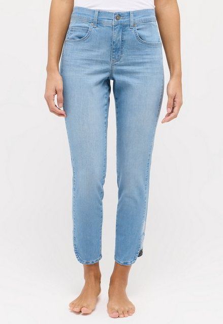 ANGELS Ankle-Jeans ORNELLA SPARKLE mit Glitzersteinchen Applikation