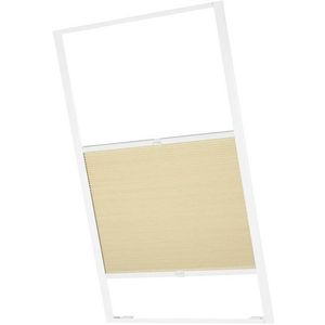 ventanara Dachfensterplissee Dachfenster passend für Velux Fenster Beige Verdunkelung SK08