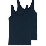 Schiesser Trägertop 2-Pack 'Einfarbig & Soft' (2-tlg)