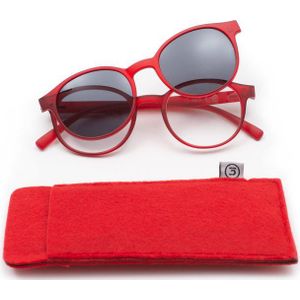 B&S Lesebrille READY READER PLASTIC PANTO RED +3.0