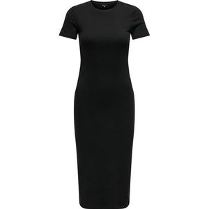 ONLY Shirtkleid Elegantes Midi-Kleid mit Rundhals und Kurzarm (extralang) ONLBELFAST S/S MIDI DRESS JRS NOOS