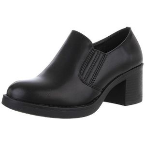 Ital-Design Damen Schlupfschuhe Freizeit Pumps (88930665) Blockabsatz Pumps in Schwarz