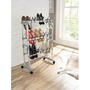 Ruco Schuhregal, Aluminium/Kunststoff, für bis zu 36 Paar Schuhe